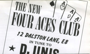 21st Oct The Four Aces Club Winstan Whitter